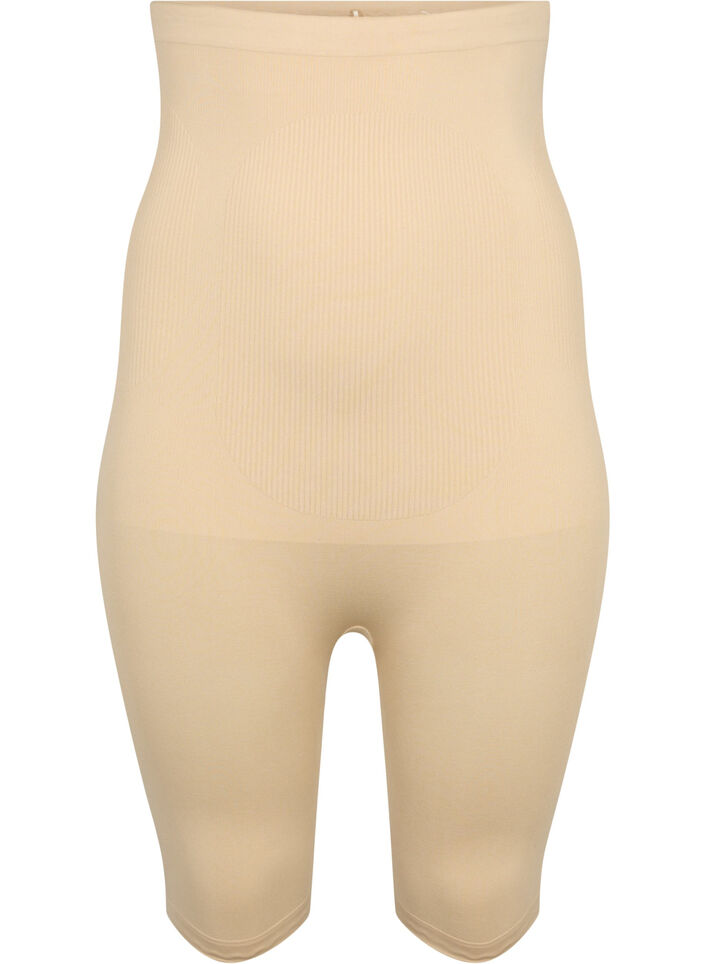 Hochtaillierte Shapewear Shorts, Beige, Packshot