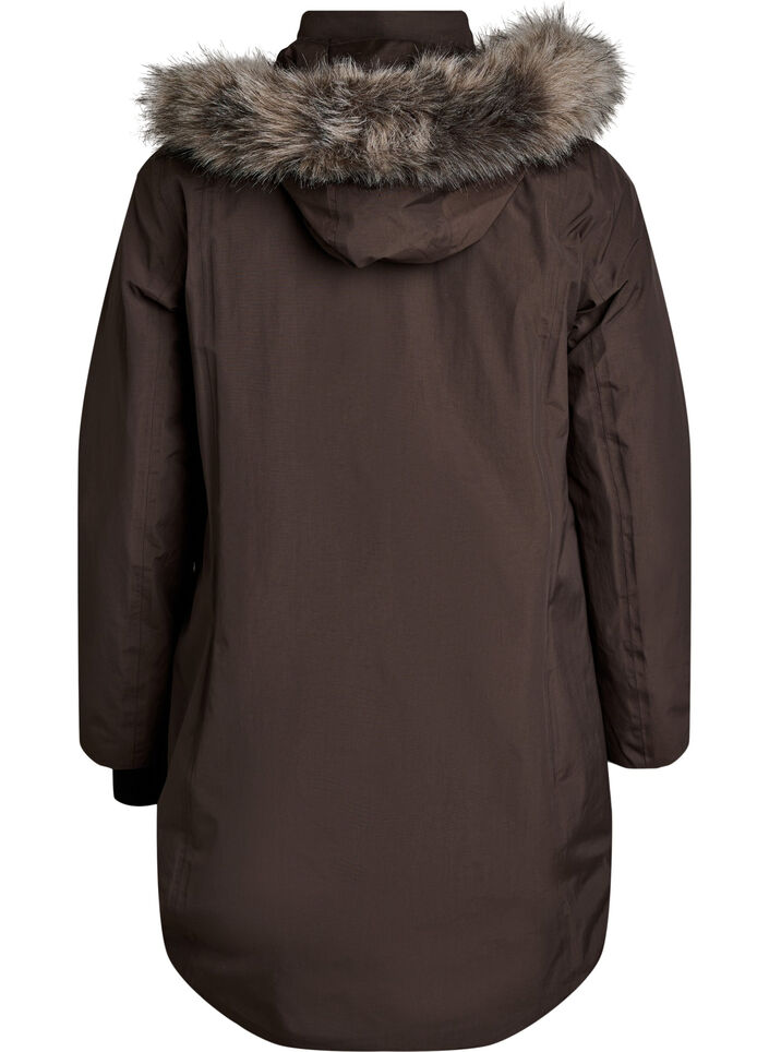 Parka imperm&eacute;able &agrave; capuche, Marron, Packshot image number 1