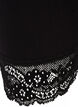 Basic 3/4 Leggings mit Spitzenbesatz, Schwarz, Packshot image number 2