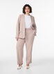 Taillierte Hose mit hoher Taille und gerader Passform, Beige, Model image number 0