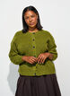 Cardigan en tricot c&ocirc;tel&eacute; avec boutons, Vert clair, Model image number 0