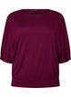Blouse en jersey avec des manches ballon au coude, Violet, Packshot image number 0