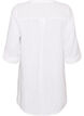 Tunique en mousseline de coton avec broderie anglaise, Blanc, Packshot image number 1