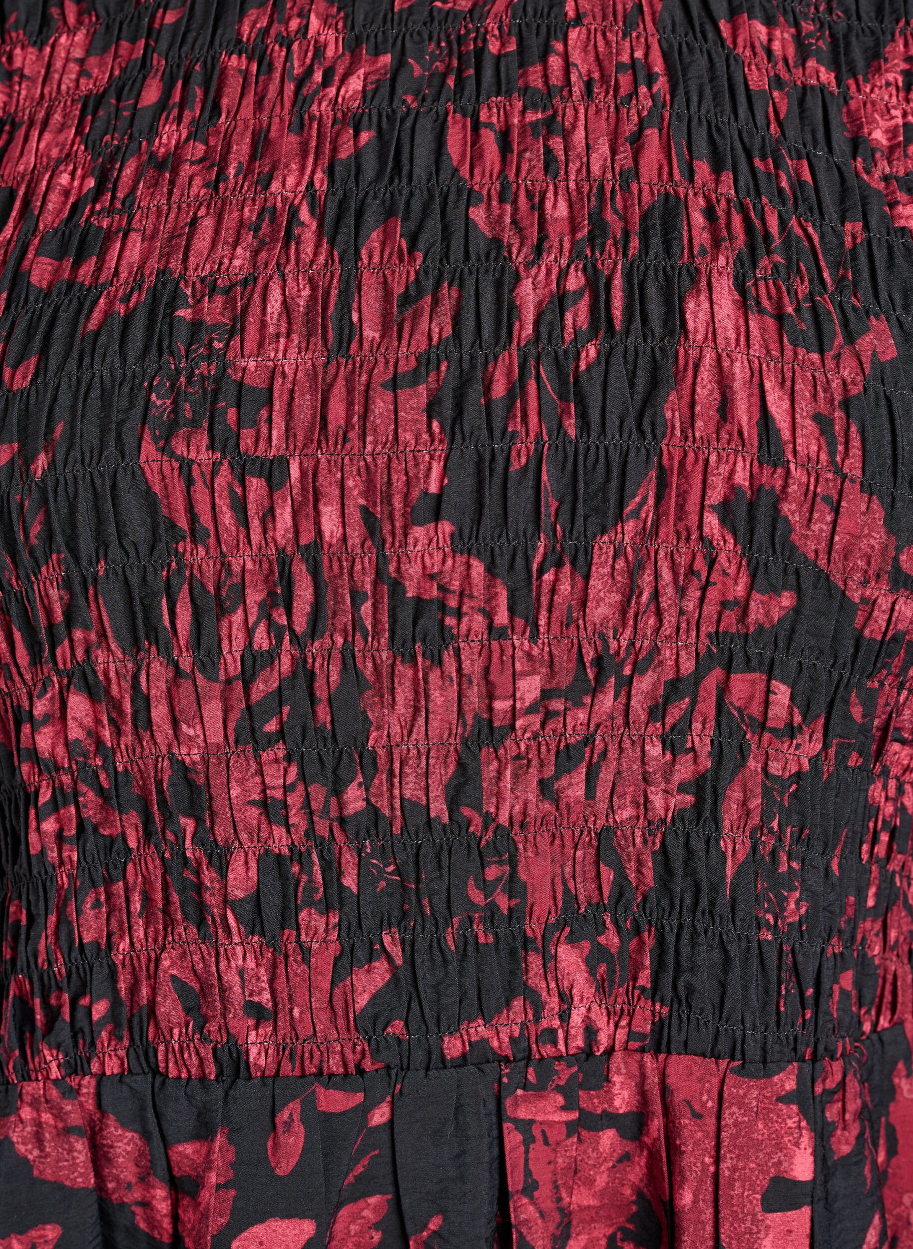 Zizzi Bluse mit Puff und langen &Auml;rmeln, Schwarz, Packshot image number 2