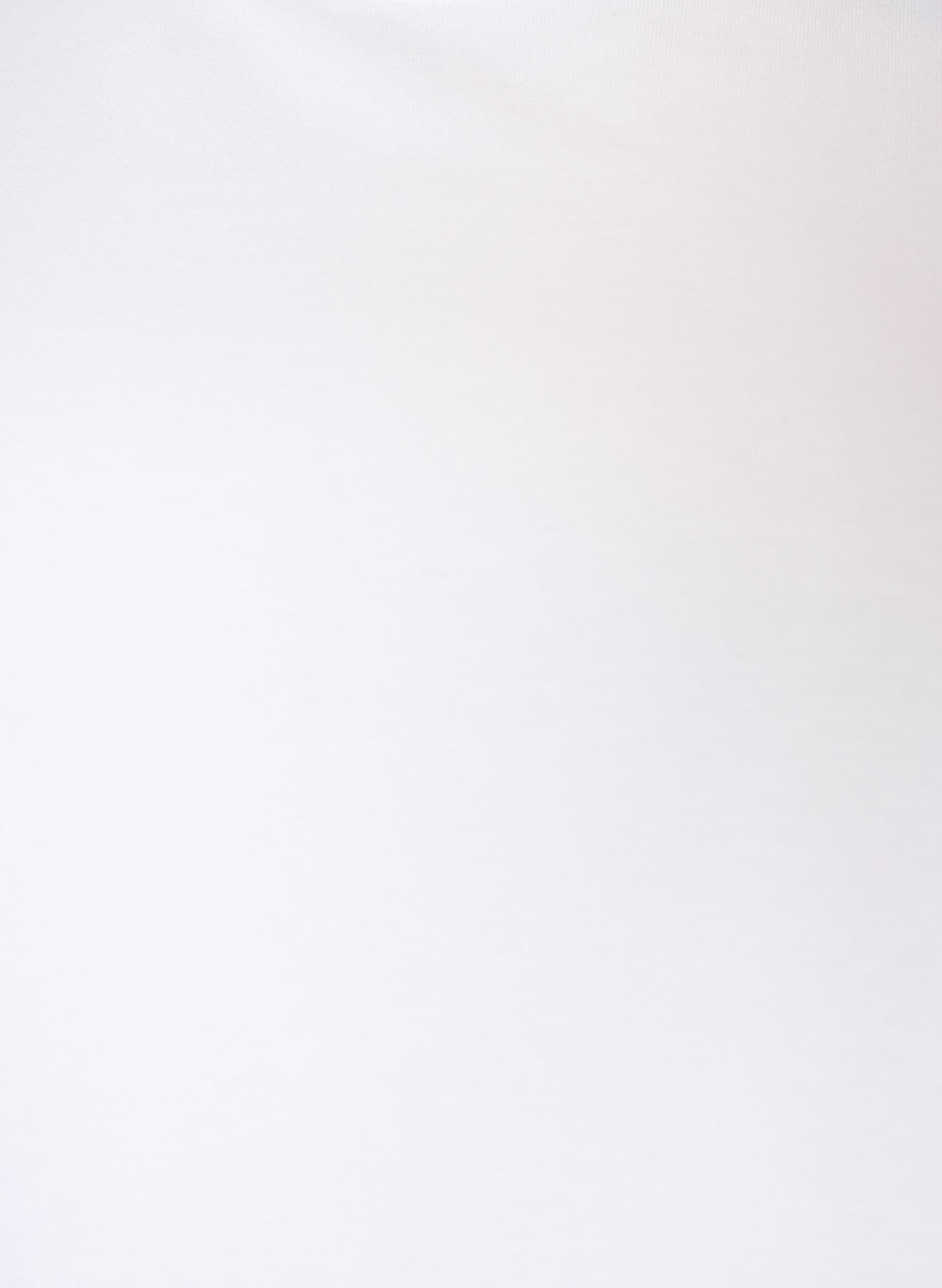 ZizziKastiges T-Shirt aus Baumwolle, Wei&szlig;, Packshot image number 2