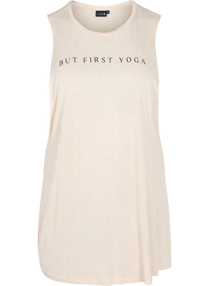 Top d'entra&icirc;nement sans manches en viscose, Lilac Ash w. BlackP., Packshot image number 0