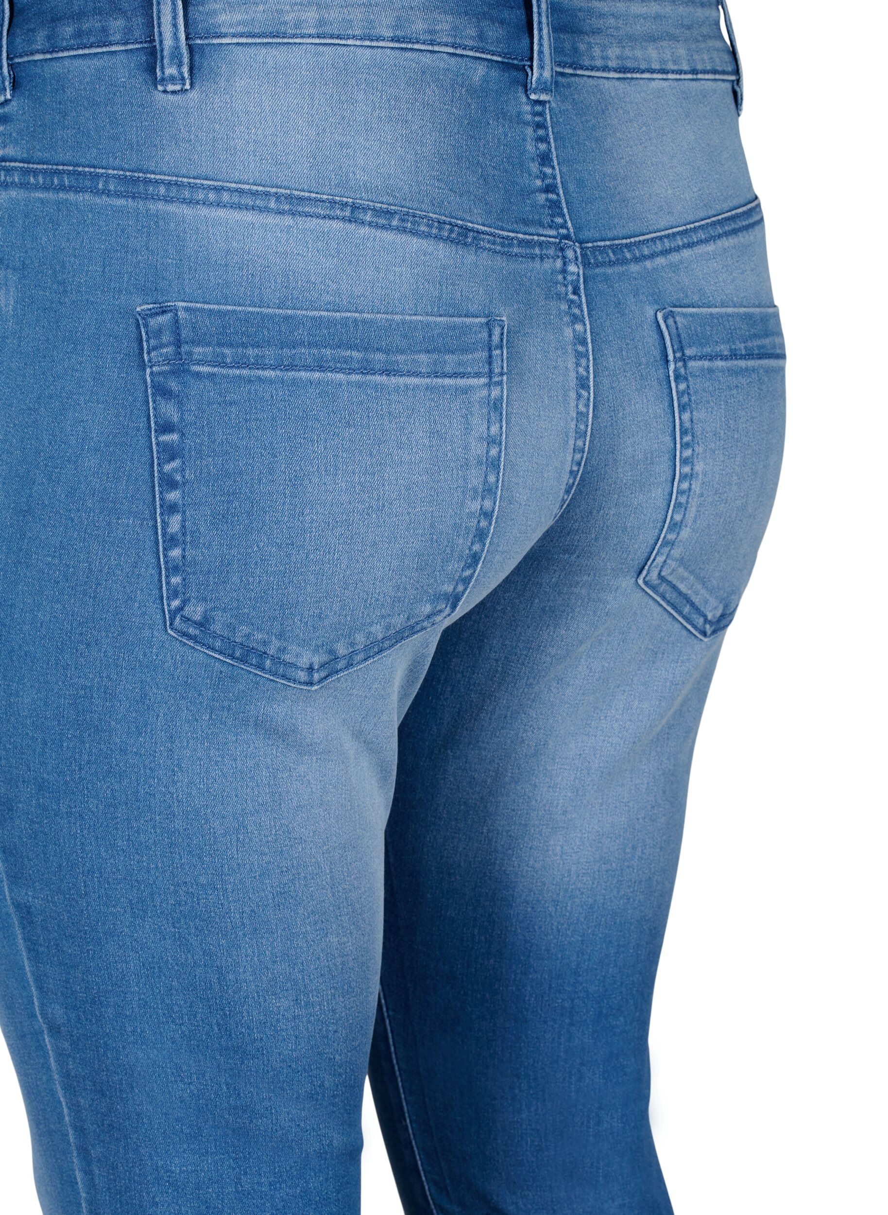 Zizzi Jean taille r&eacute;guli&egrave;re Viona, Bleu Clair, Packshot image number 3