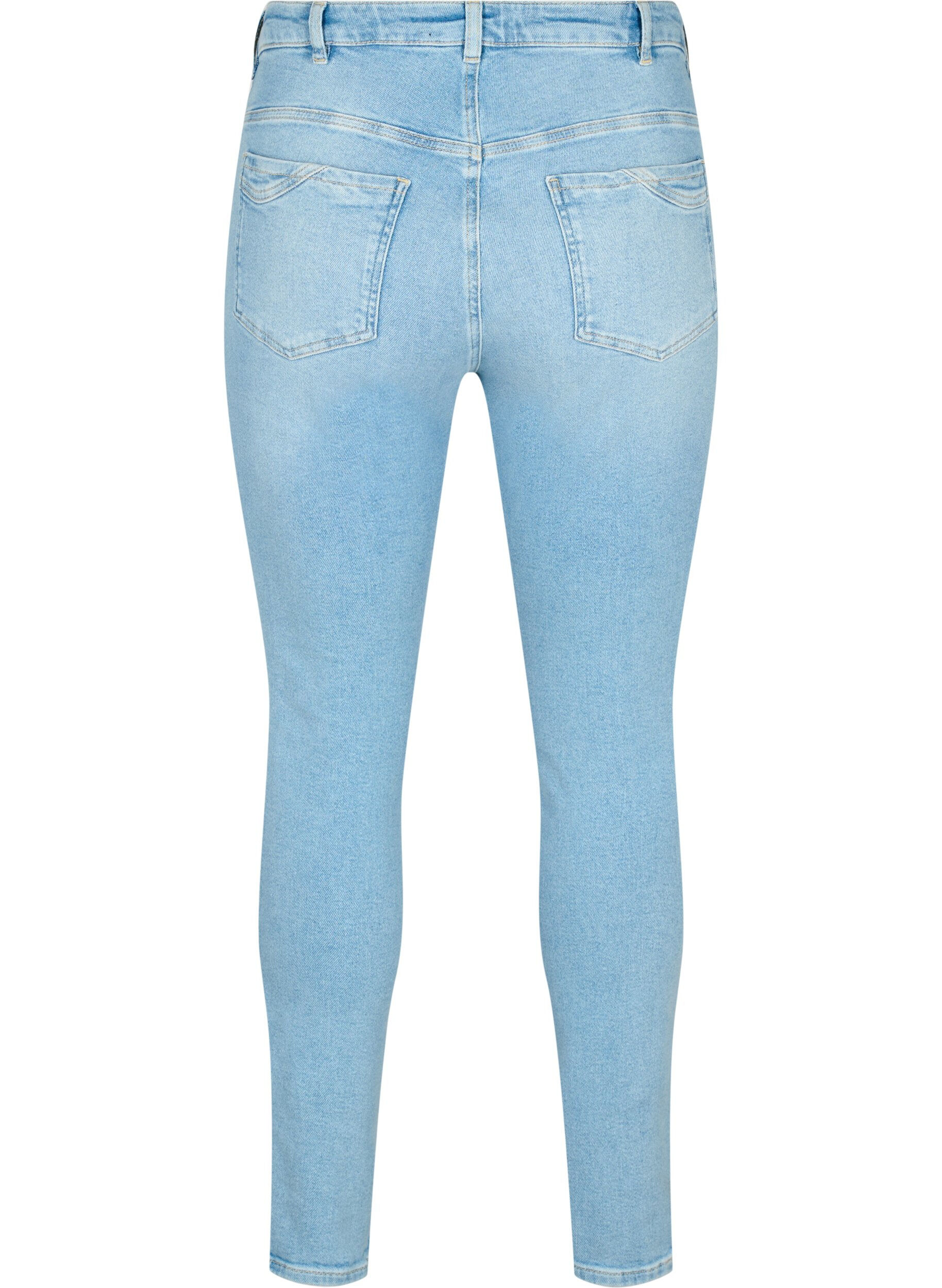 Zizzi Hochtaillierte Amy-Jeans mit super schmaler Passform, Light blue, Packshot image number 1