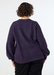 Strickjacke aus weichem Strick mit goldfarbenen Kn&ouml;pfen, Lila, Model image number 2