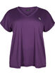 Lockeres Trainings-T-Shirt mit V-Ausschnitt, Lila, Packshot image number 0