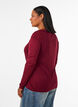 Lang&auml;rmelige Bluse aus Wolle und Viskose, Rot, Model image number 2