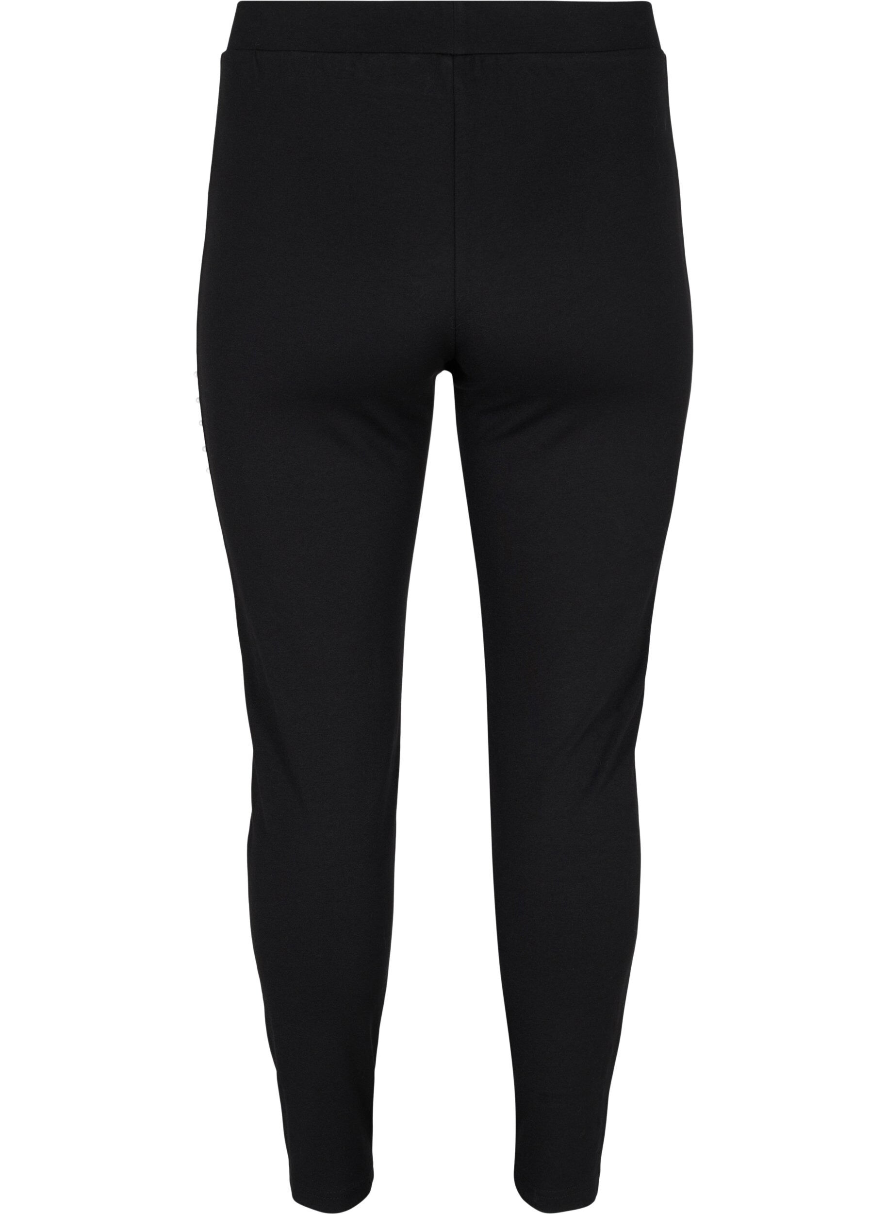 Zizzi Leggings mit Perlen, Black, Packshot image number 1