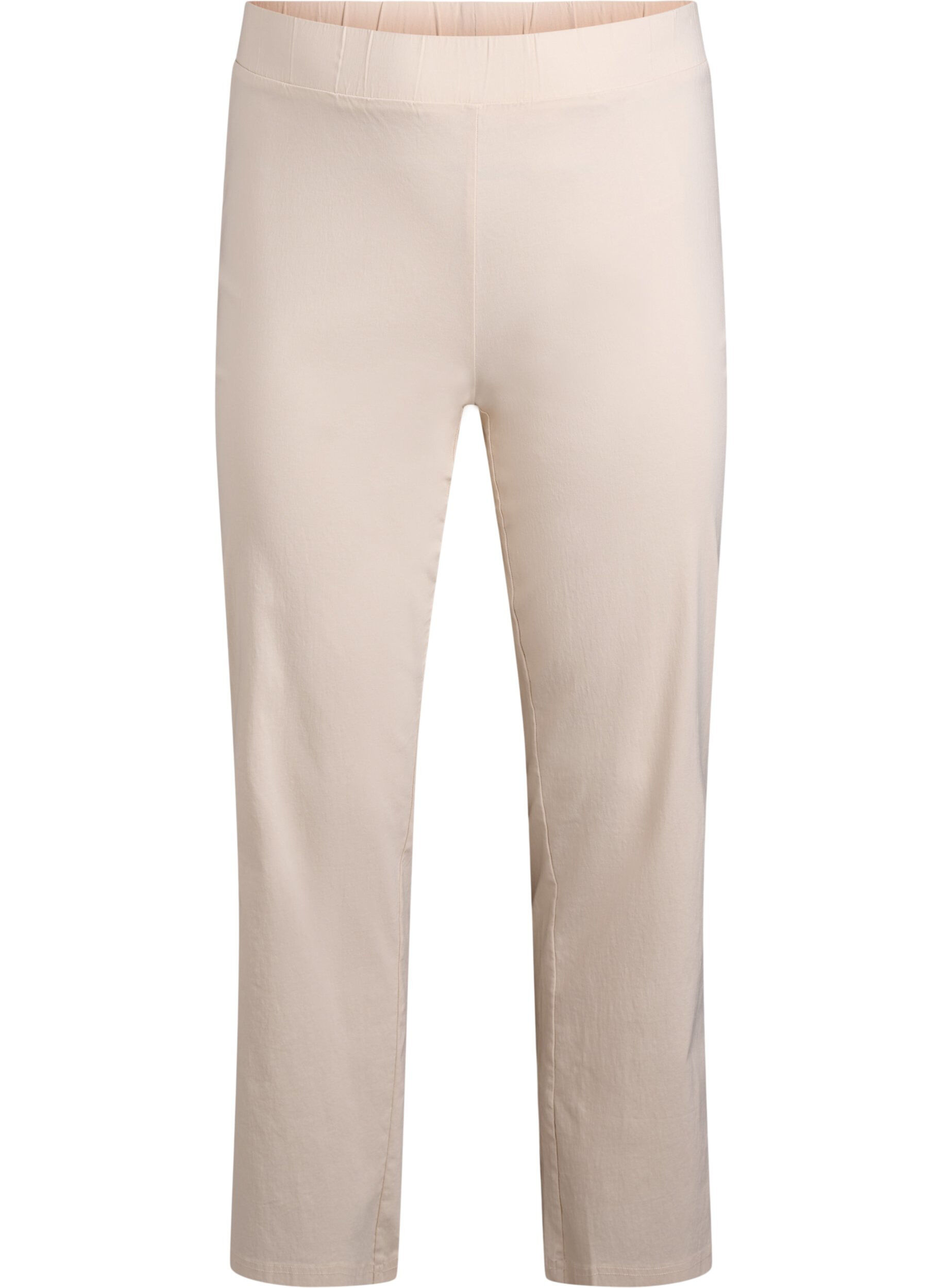 Zizzi Dehnbare Hose aus Viskose, Beige, Packshot image number 0