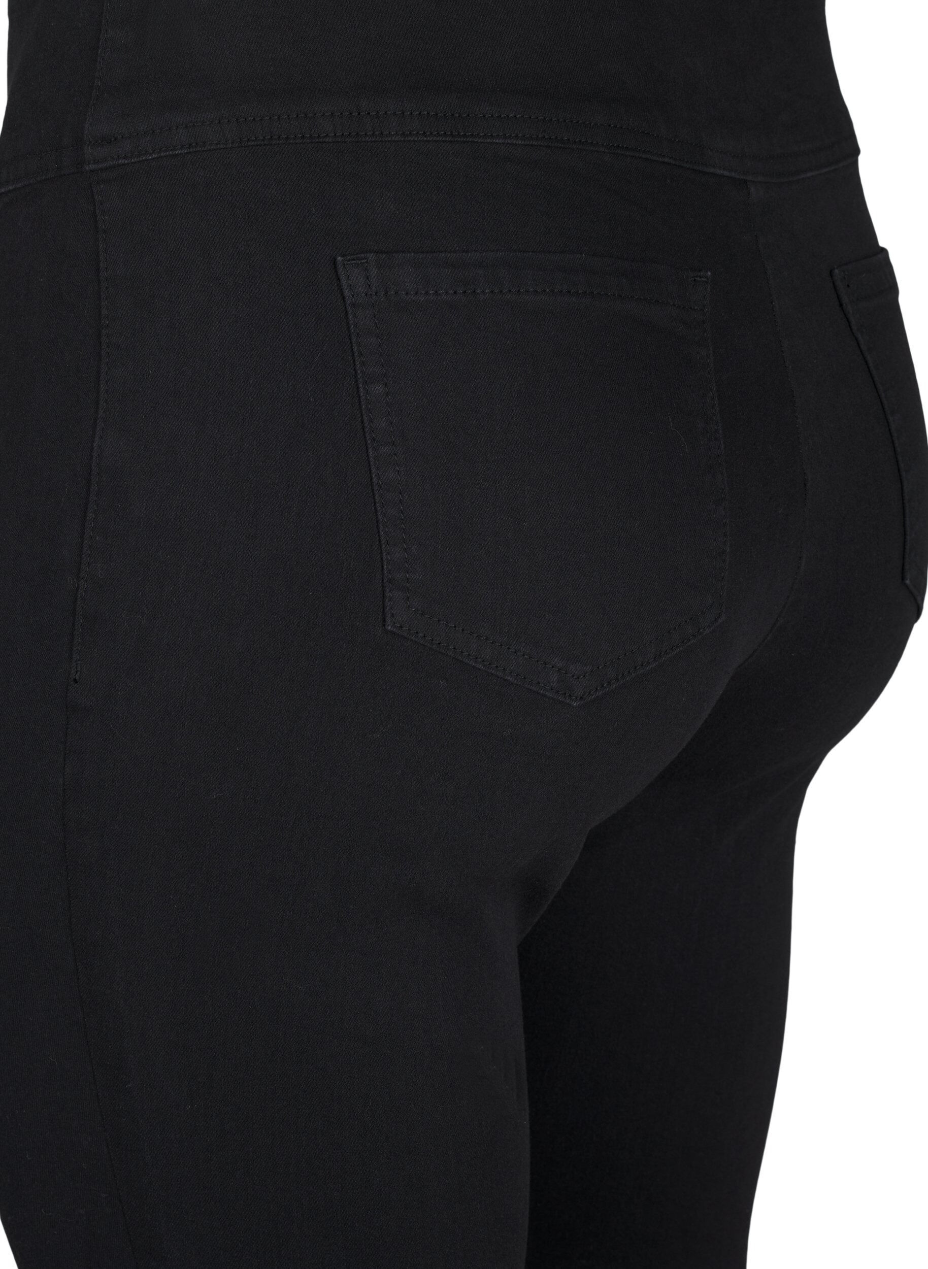 Zizzi Jeggings extensibles avec une taille haute, Noir, Packshot image number 3