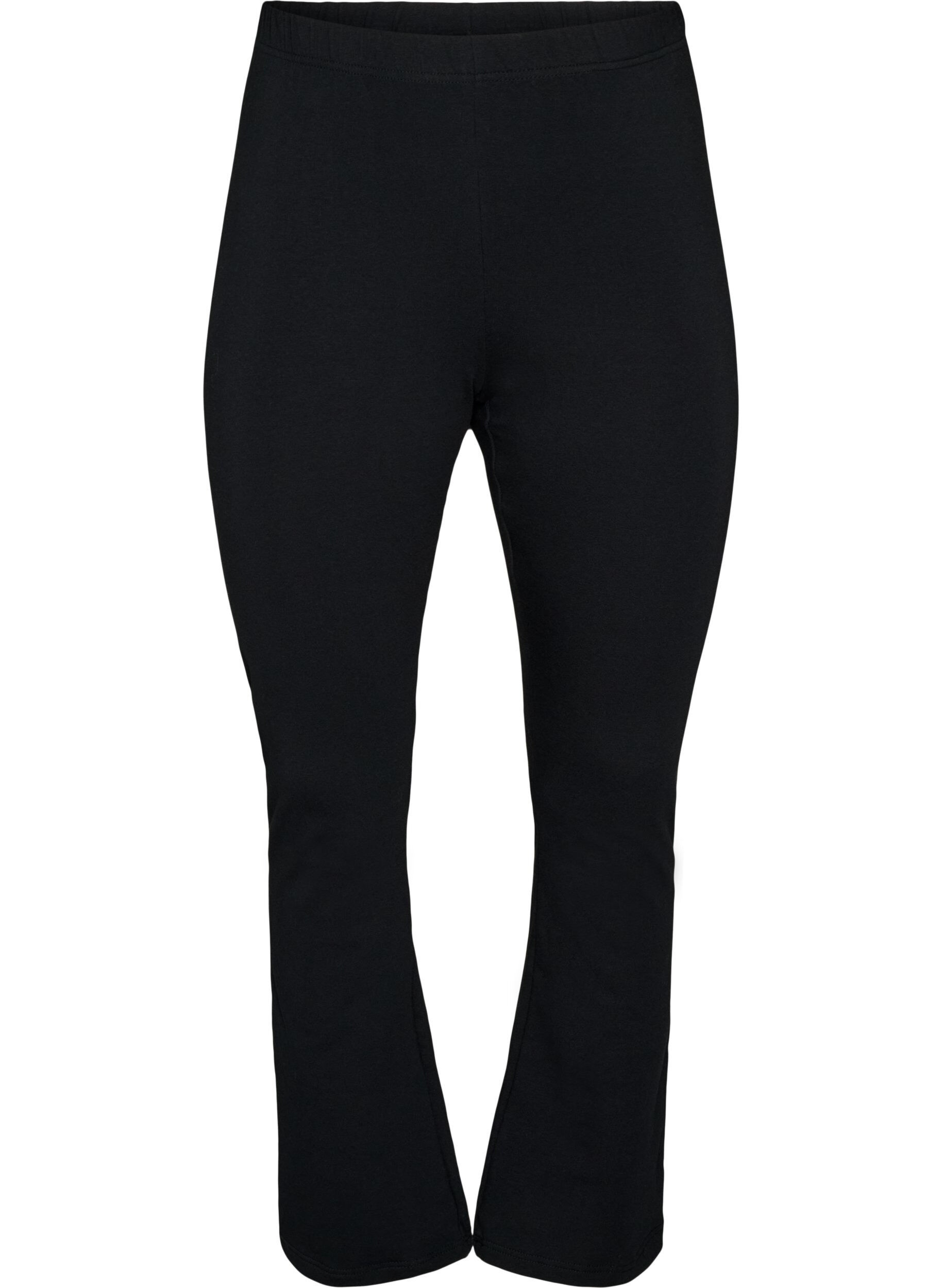ZizziPantalon &eacute;vas&eacute; en jersey, Noir, Packshot image number 0