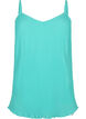 Plissiertes &auml;rmelloses Top, Turquoise, Packshot image number 0
