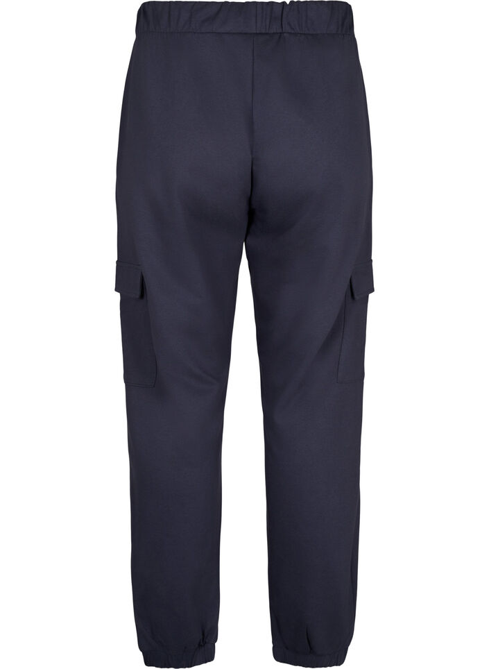 Pantalon de survêtement avec poches cargo, Ombre Blue, Packshot image number 1