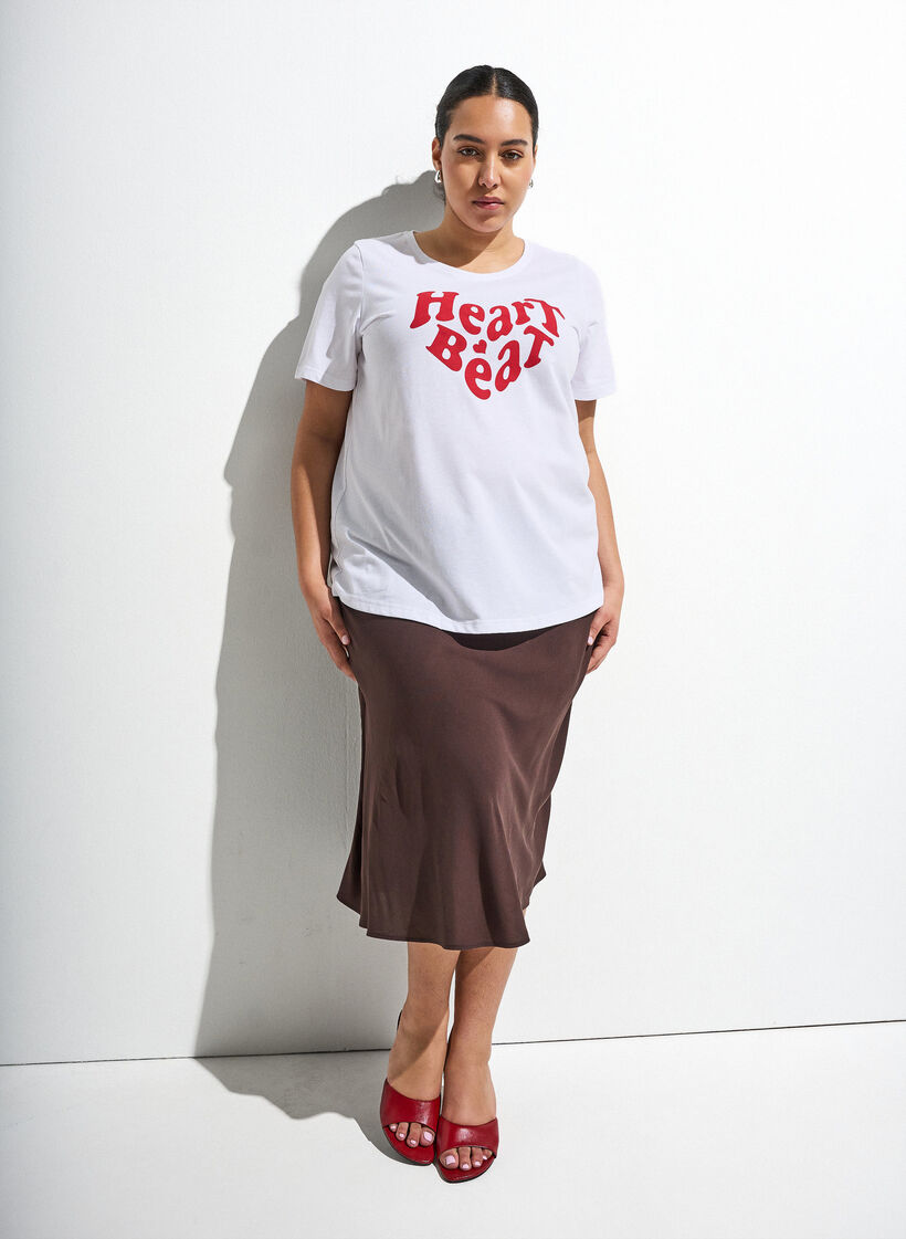 Viskoserock mit elastischem Bund, Braun, Image image number 0