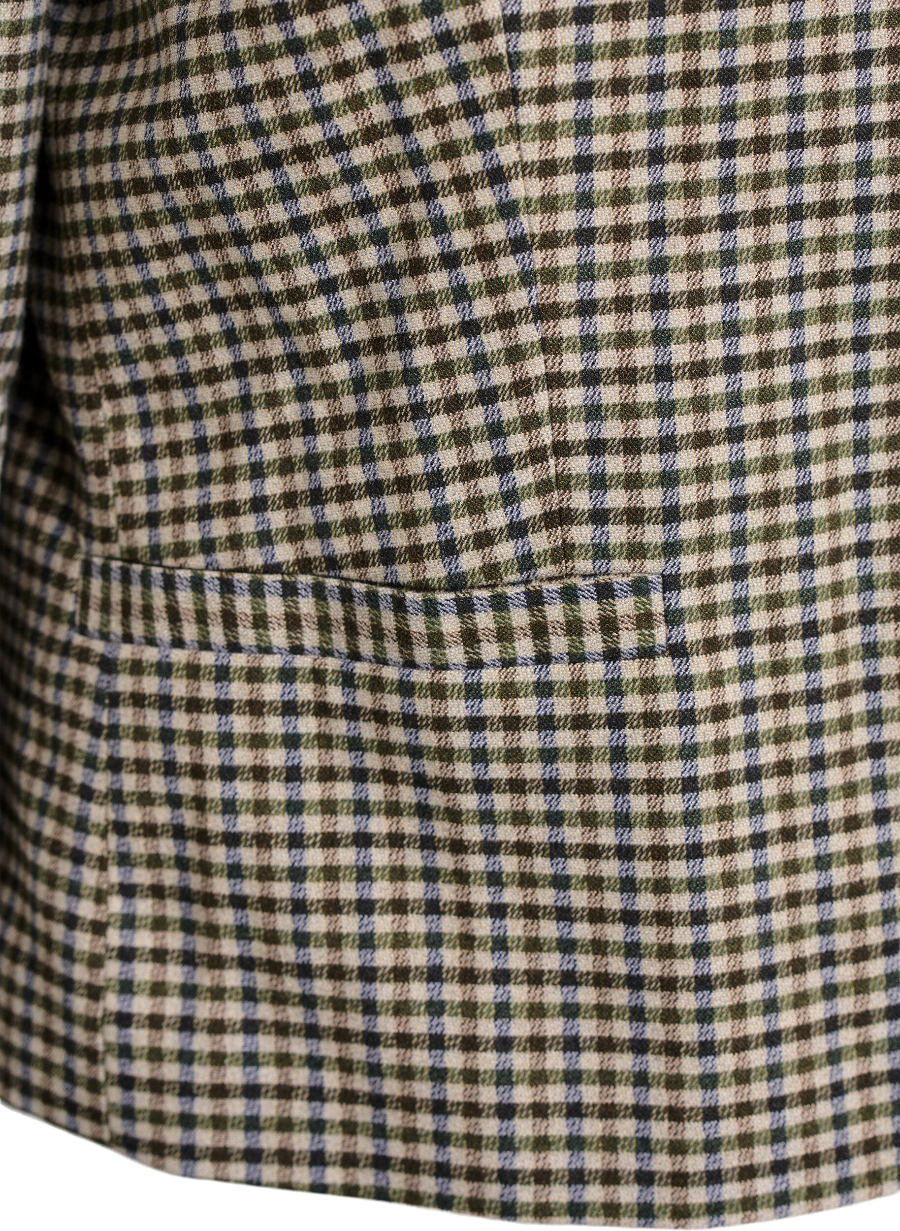 Zizzi Kurze Jacke mit goldfarbenen Kn&ouml;pfen, Braun, Packshot image number 3