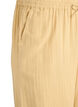 Pantalon taille haute en mousseline de coton &agrave; coupe ample, Jaune clair, Packshot image number 2