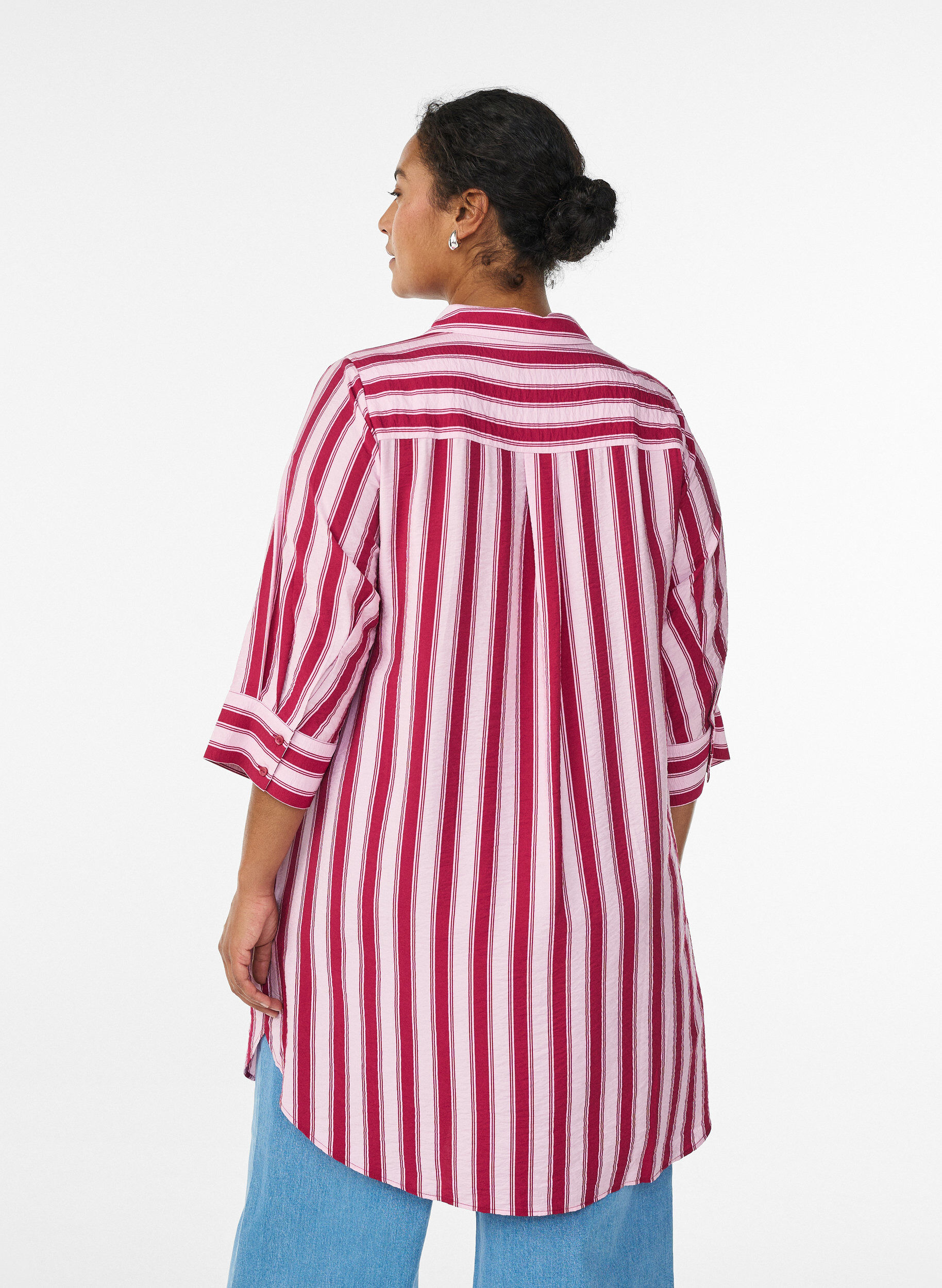 ZizziRobe courte avec col et poche poitrine, Rose, Model image number 2