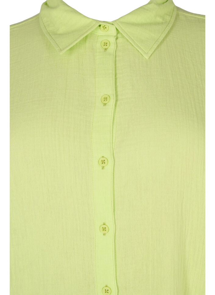 Chemise en coton &agrave; manches mi-longues, Wild Lime, Packshot image number 2