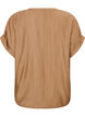 Bluse aus Viskose mit Kn&ouml;pfen und Struktur, Braun, Packshot image number 1