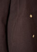 Manteau coupe &eacute;vas&eacute;e avec boutons dor&eacute;s, Marron, Packshot image number 3