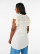 Tunika mit Broderie Anglaise und R&uuml;schen&auml;rmeln, Beige, Model image number 2