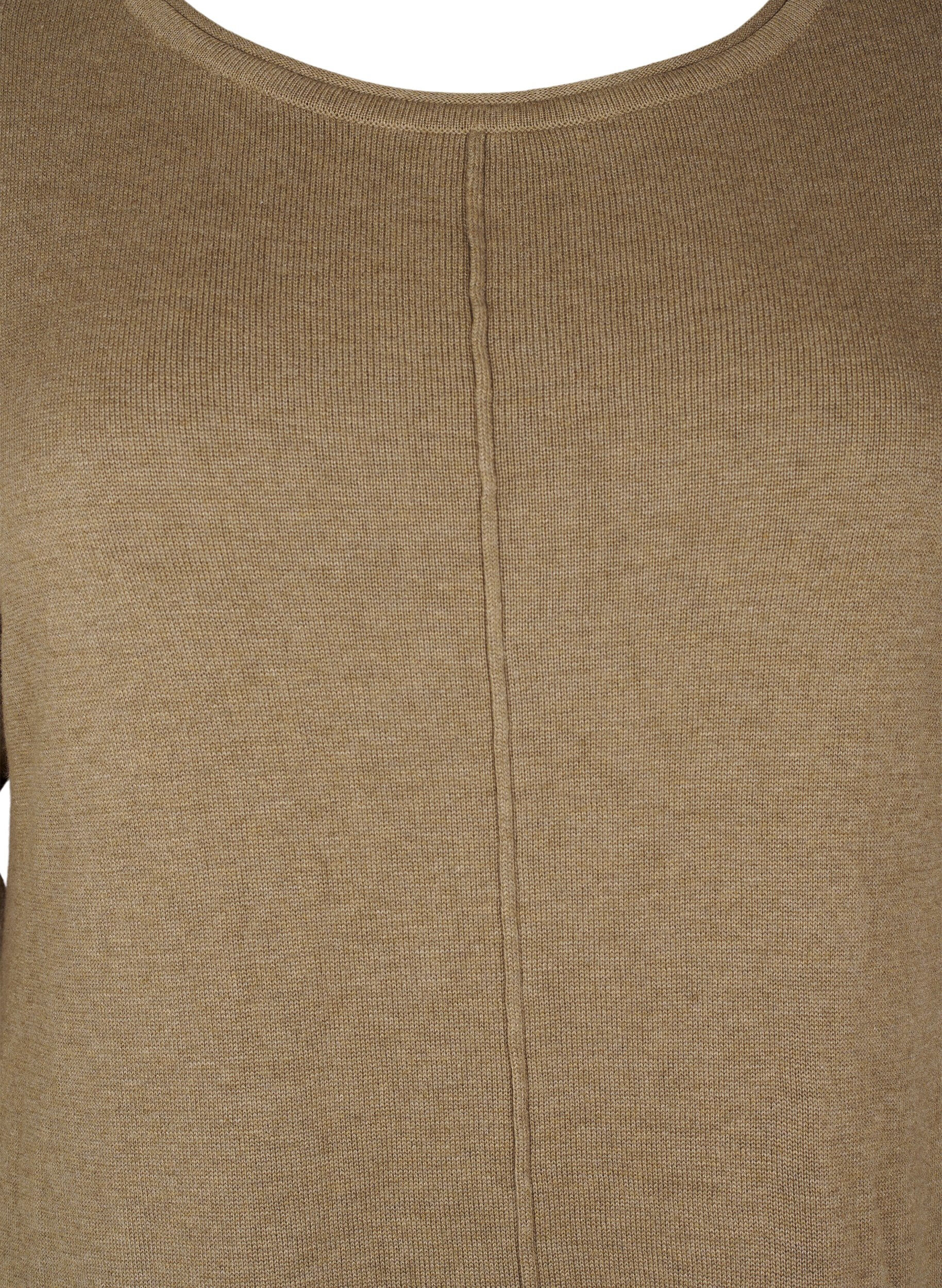 Zizzi Strickkleid aus Baumwoll-Viskose-Mischung, Gr&uuml;n, Packshot image number 2