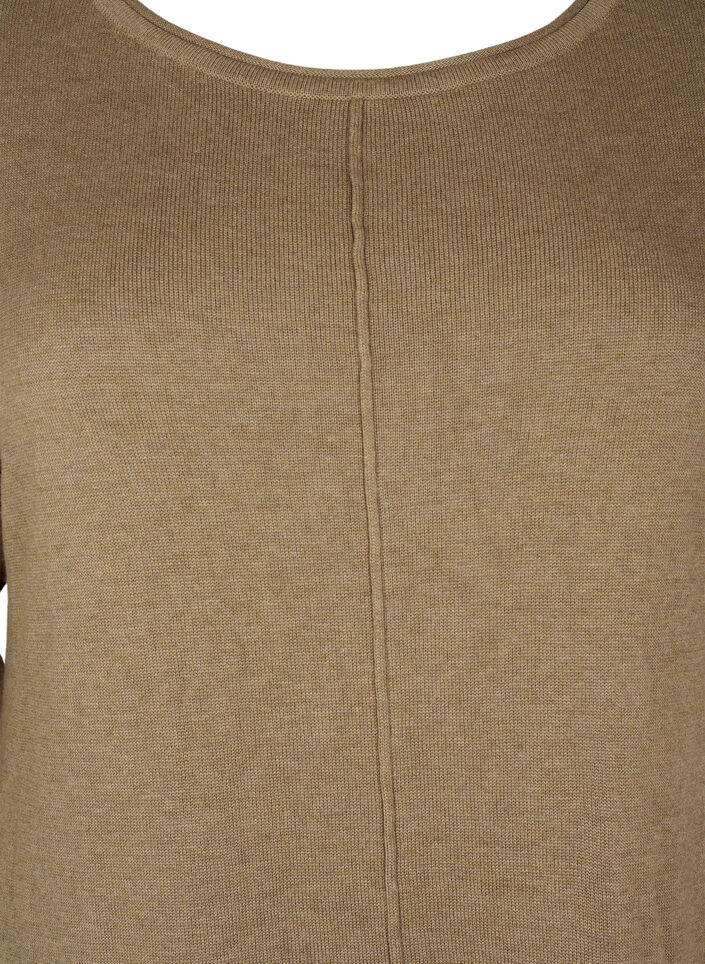 Strickkleid aus Baumwoll-Viskose-Mischung, Grün, Packshot image number 2