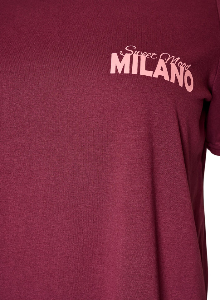 T-Shirt mit Print, Rot, Packshot image number 2