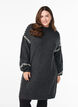 Strickkleid mit Kontrastnähten, Grau, Model image number 0