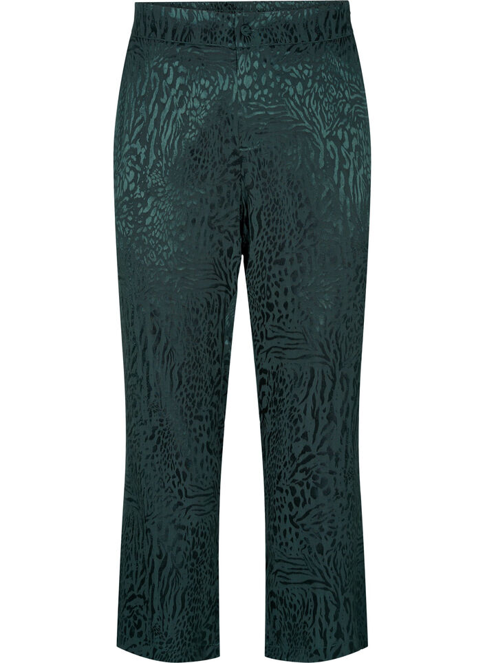 Pantalon ample en viscose avec imprimé ton sur ton, Ponderosa Pine, Packshot image number 0