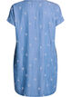 Robe en lyocell avec un aspect denim et des fleurs brod&eacute;es, Bleu Clair, Packshot image number 1
