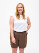 Short ample en viscose, Chocolate Chip, Model image number 0