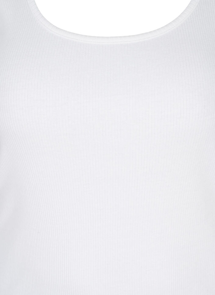 2er-Pack Basic Tanktop in Ripp Optik, Ultramarine/White, Packshot image number 3