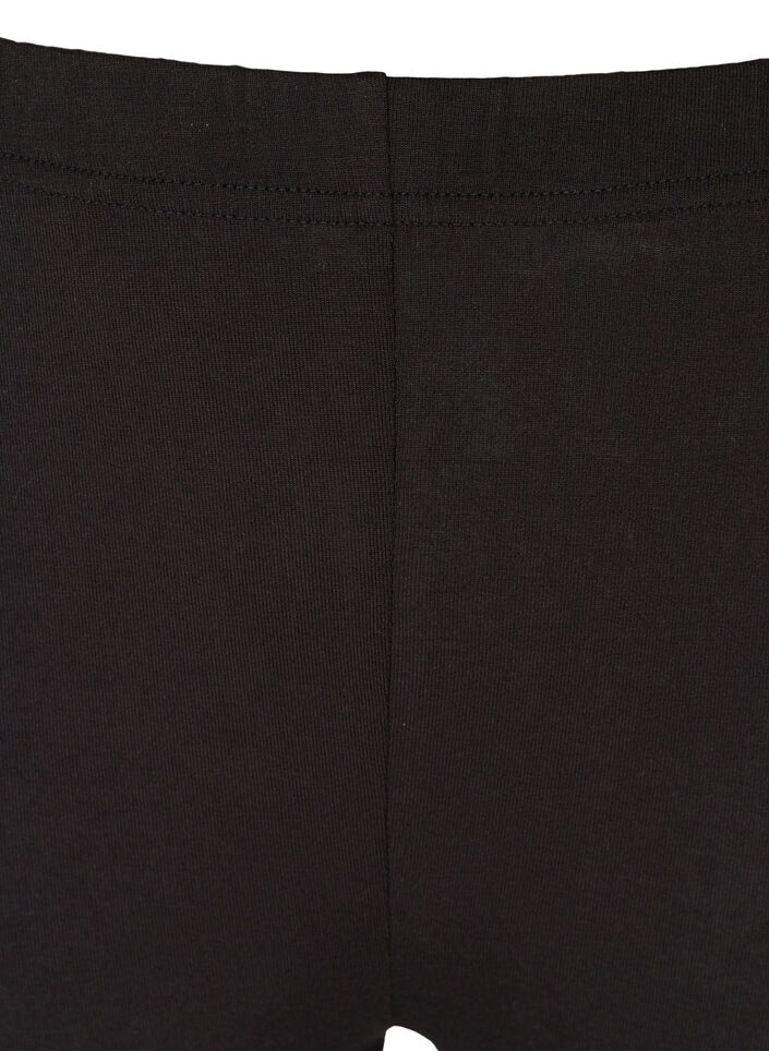3/4-Leggings mit Knöpfen, Black, Packshot image number 2