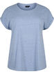 Melange T-Shirt mit kurzen &Auml;rmeln, Blau, Packshot image number 0