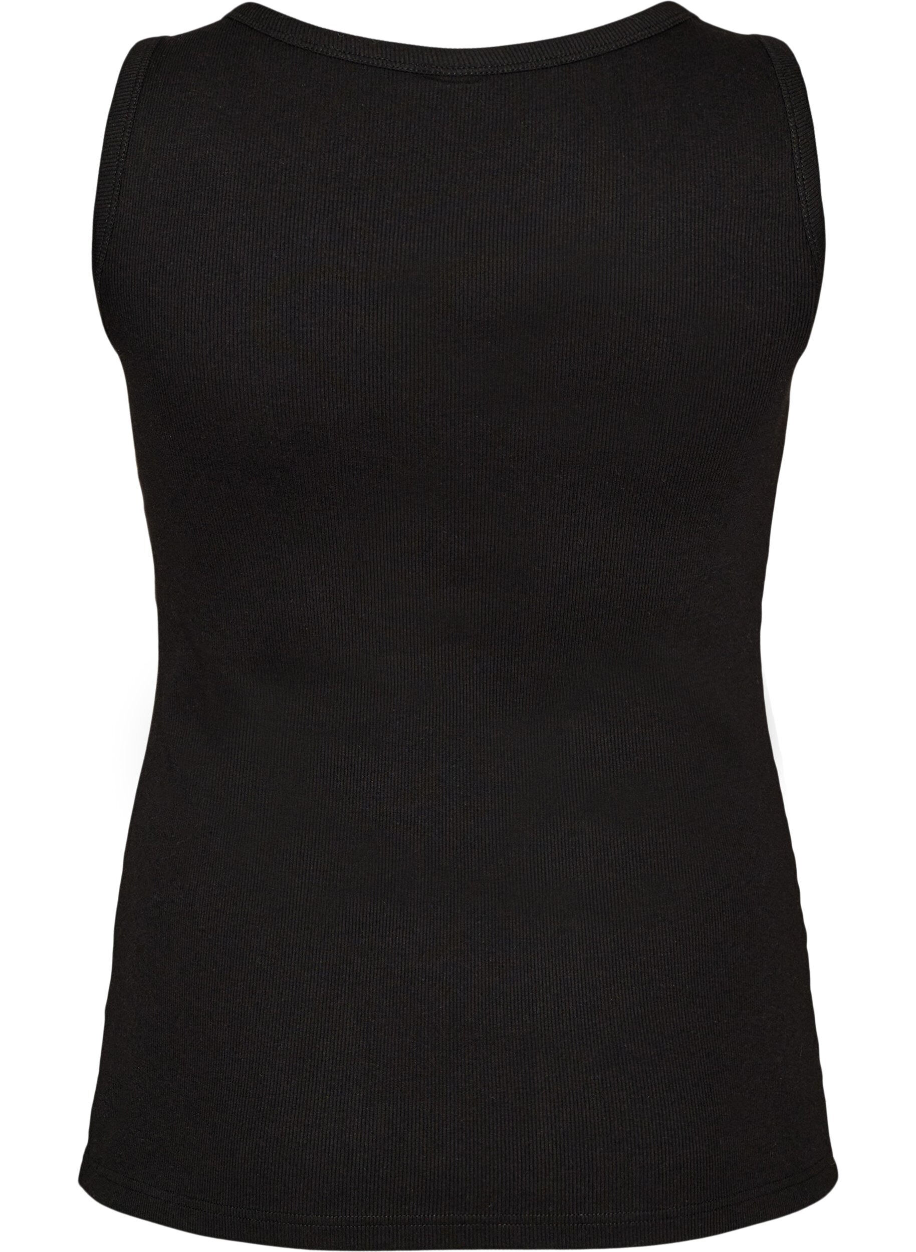 ZizziHaut ajust&eacute; avec motif, Noir, Packshot image number 1