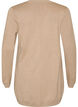 Lange Strickjacke aus einer Viskosemischung, Beige, Packshot image number 1