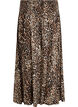 Jupe longue en viscose avec smocks, Marron, Packshot image number 1