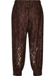 Pantalon ballon en dentelle avec short int&eacute;rieur, Marron, Packshot image number 1