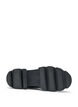 Chelsea-Boot mit chunky Sohle und gerippten Eins&auml;tzen, Schwarz, Packshot image number 5