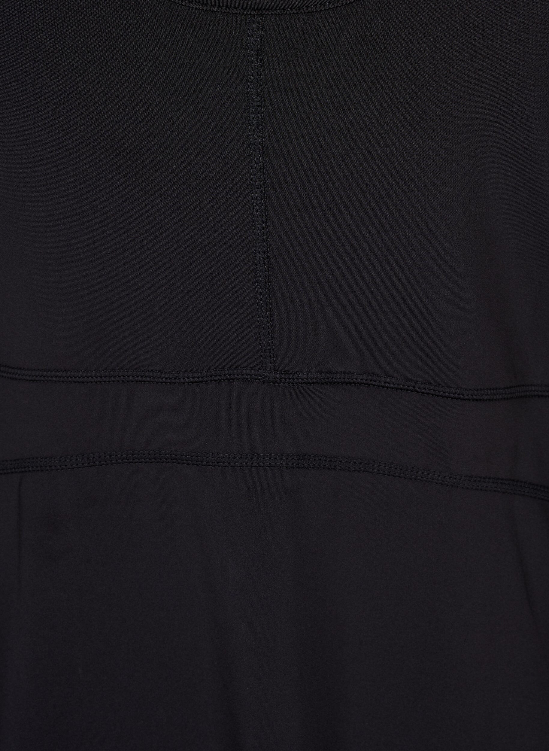 Zizzi Robe de padel avec short int&eacute;rieur, Black, Packshot image number 3