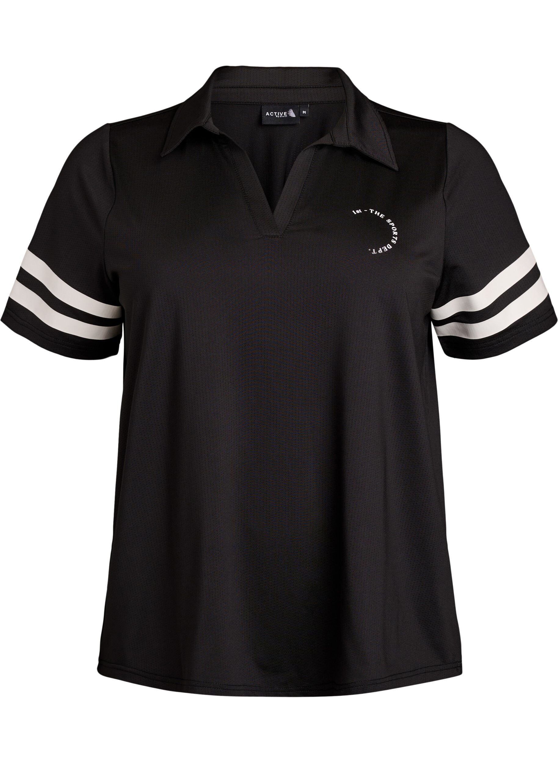 Sportliches Poloshirt mit Streifen-Details