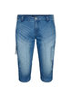 Slim Fit Capri-Jeans mit Taschen, Blau, Packshot image number 0