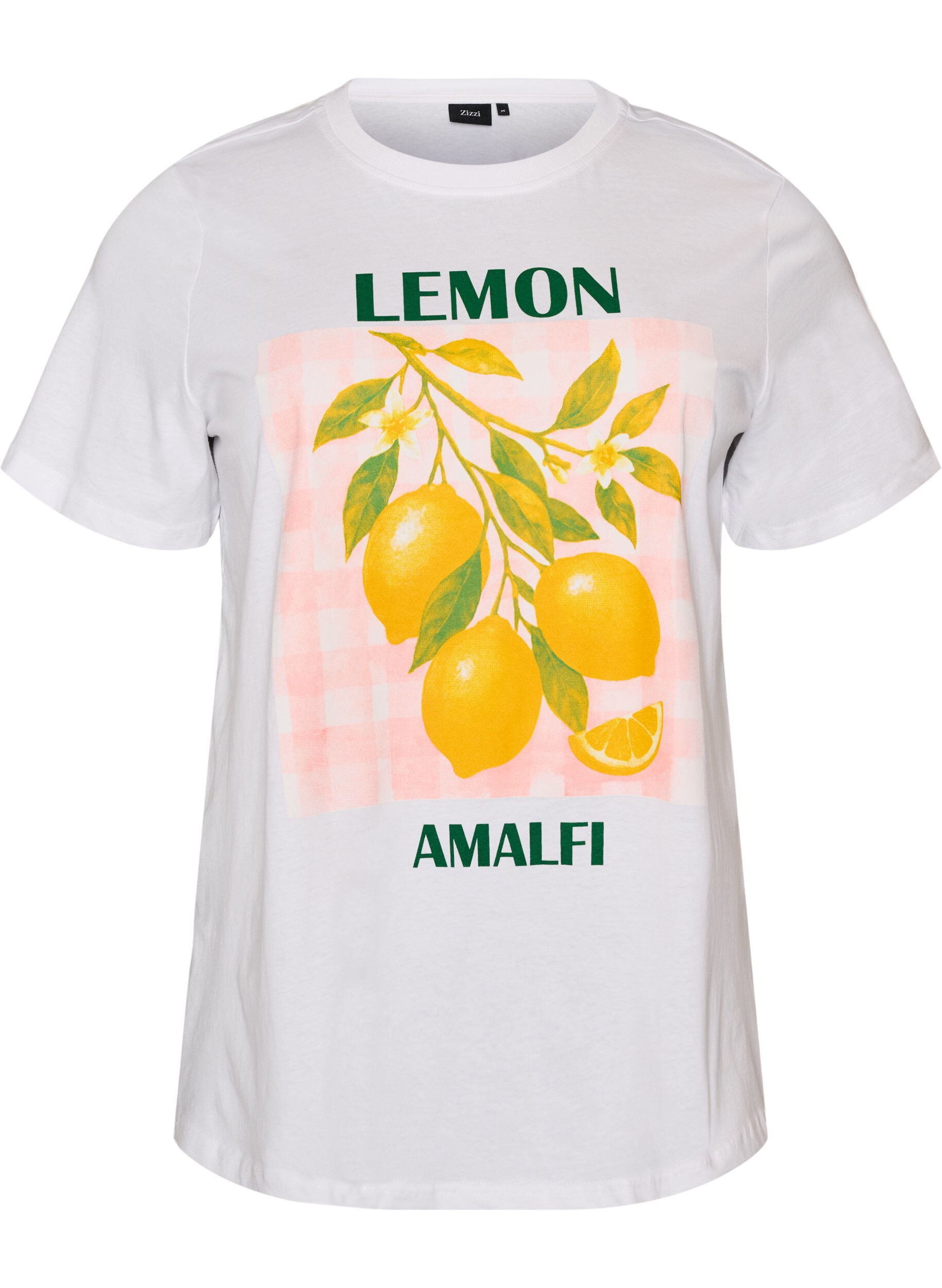 ZizziT-shirt en coton avec imprim&eacute;, Blanc, Packshot image number 0
