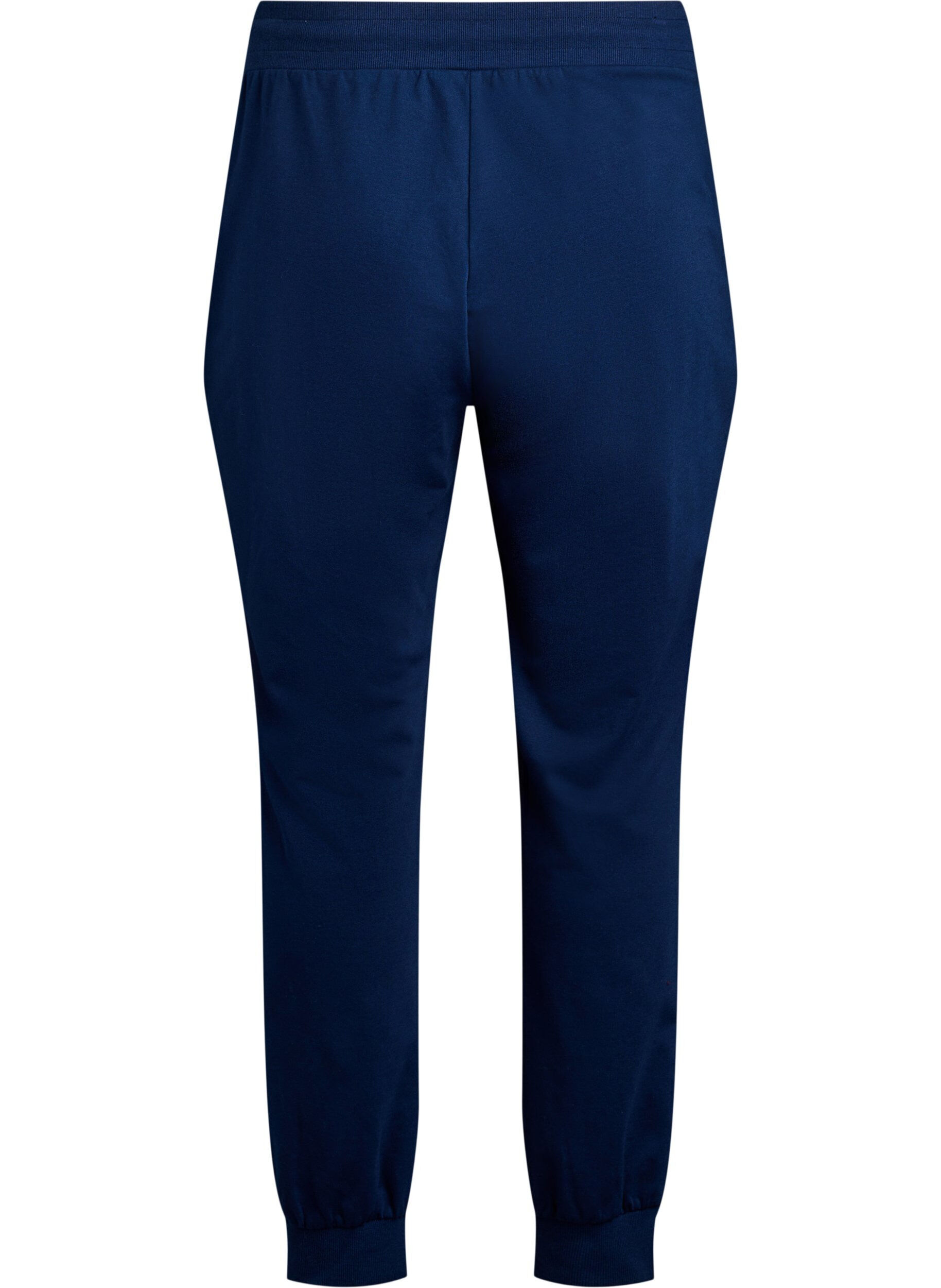 Zizzi Pantalon de sport ample avec des poches, Bleu, Packshot image number 1