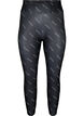 Textdruck Leggings, Black Radiance, Packshot image number 0